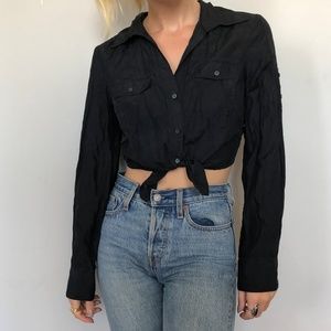 Reformation Vintage 100% Silk Crop Top XS